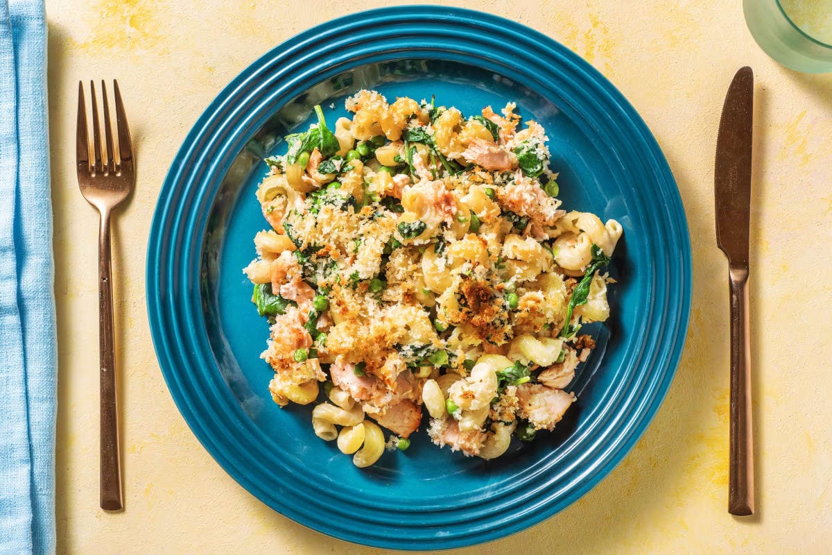 Creamy Salmon Noodle Casserole