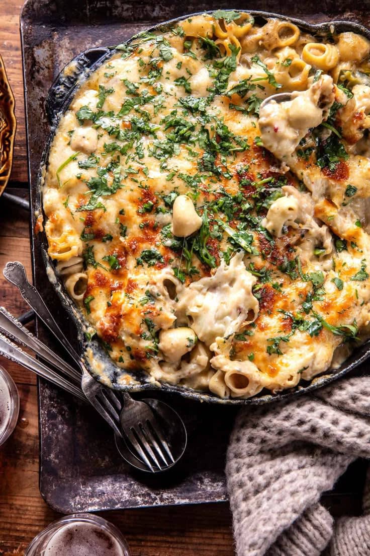 White Chicken Chili Mac and Cheese