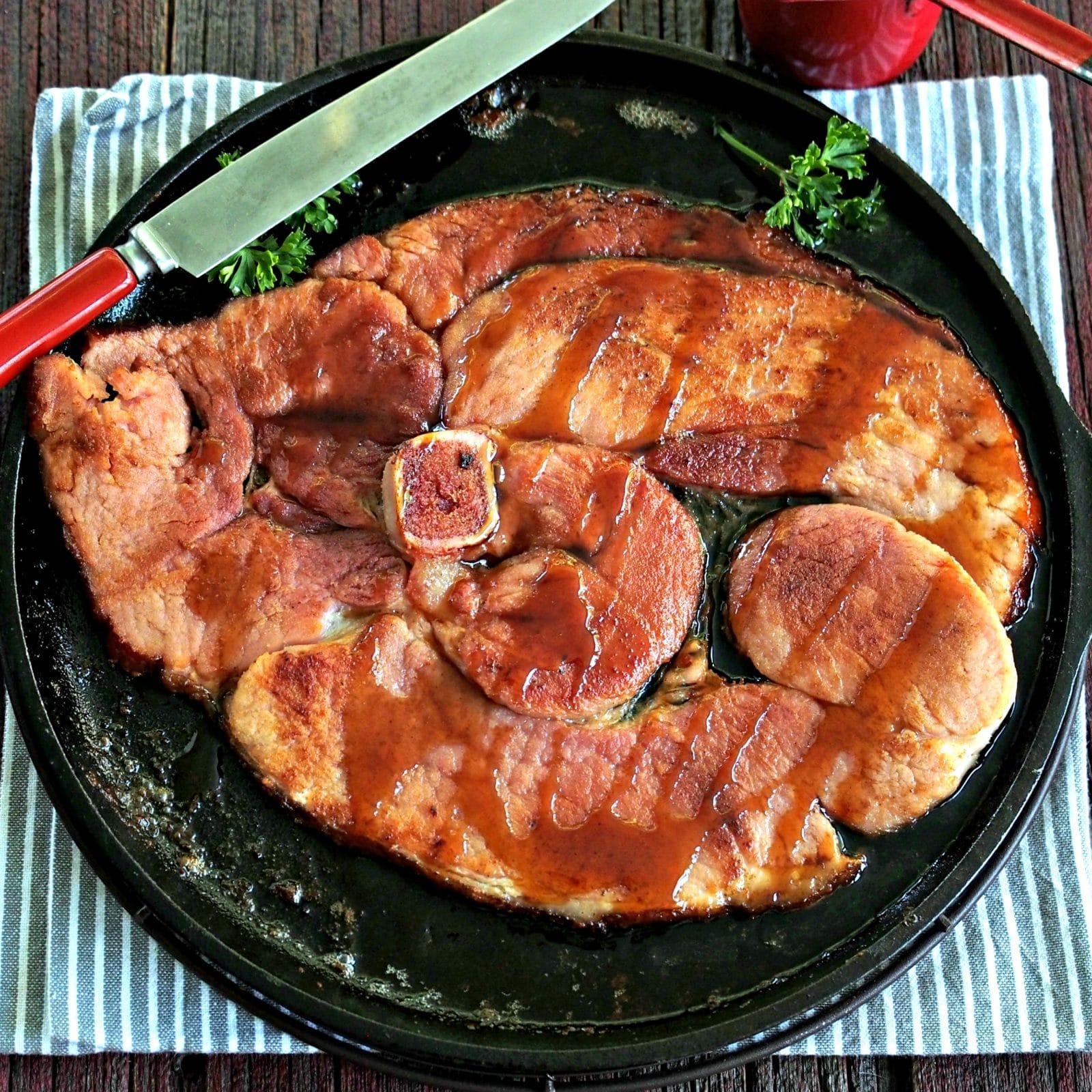 Easy Pan-Fried Ham Steak