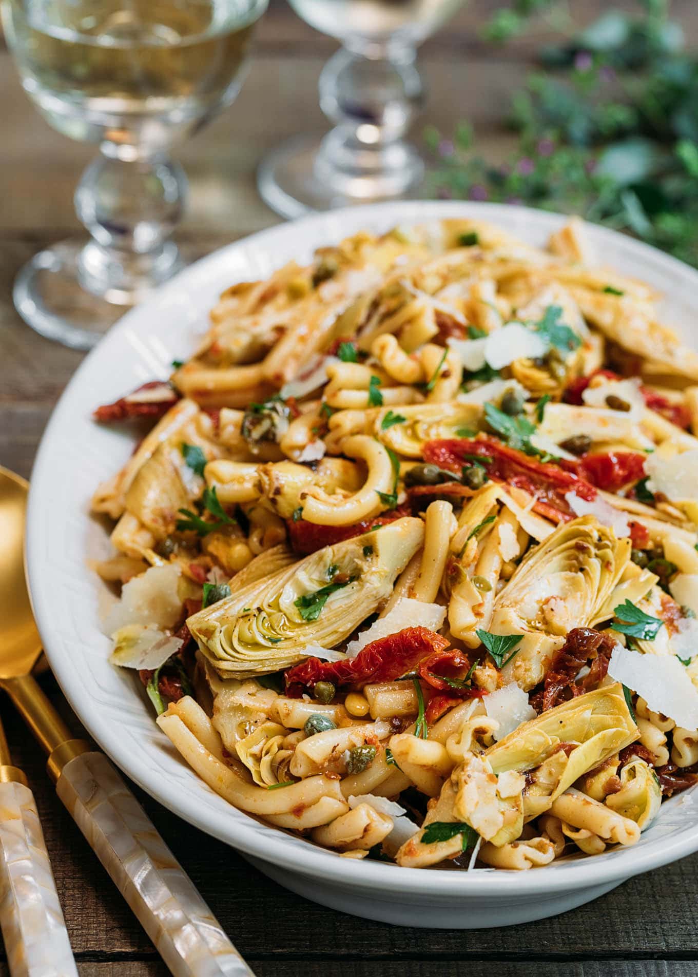 Sun-Dried Tomato and Artichoke Pasta