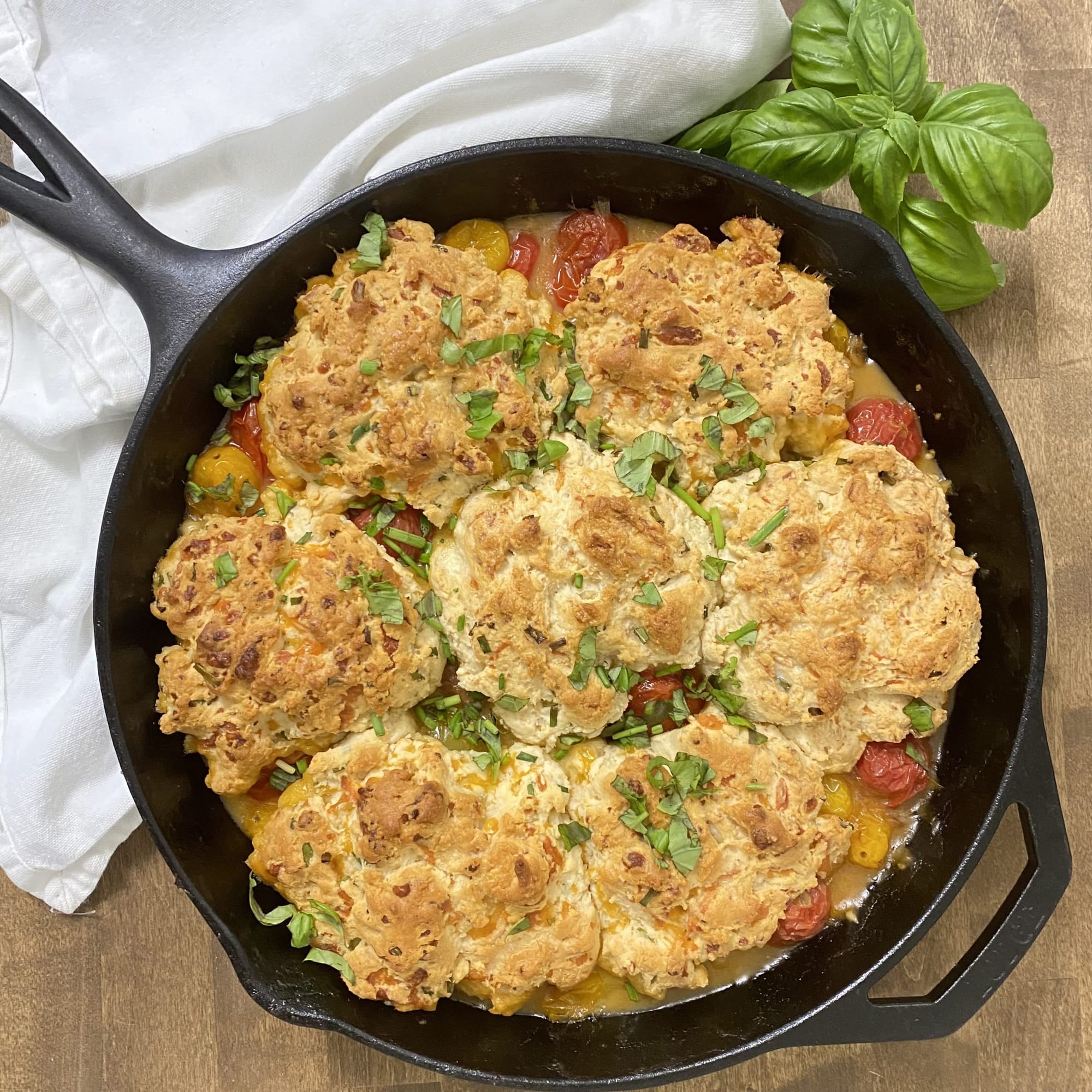 Savory Tomato Cobbler