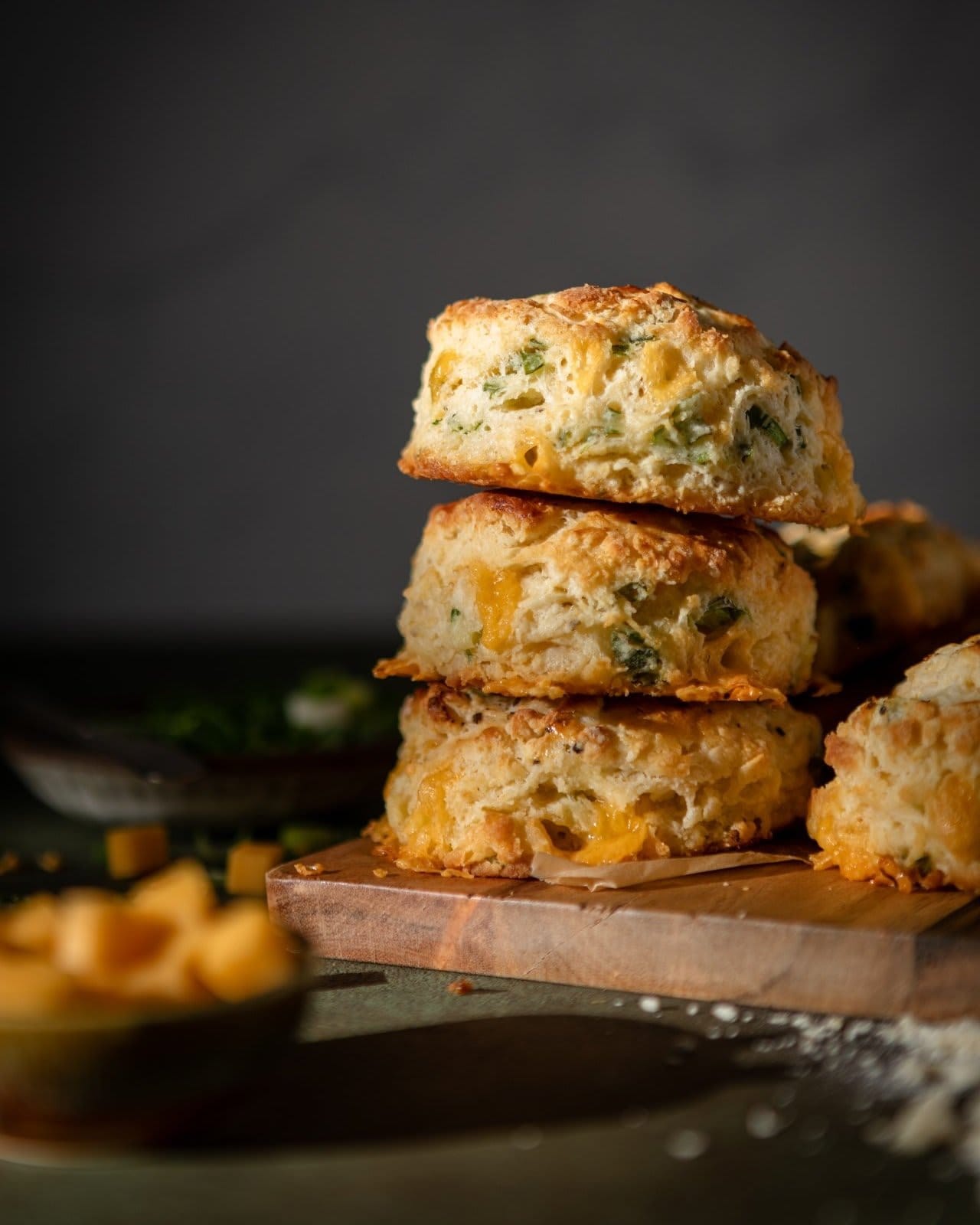 Cheddar Scallion Biscuits