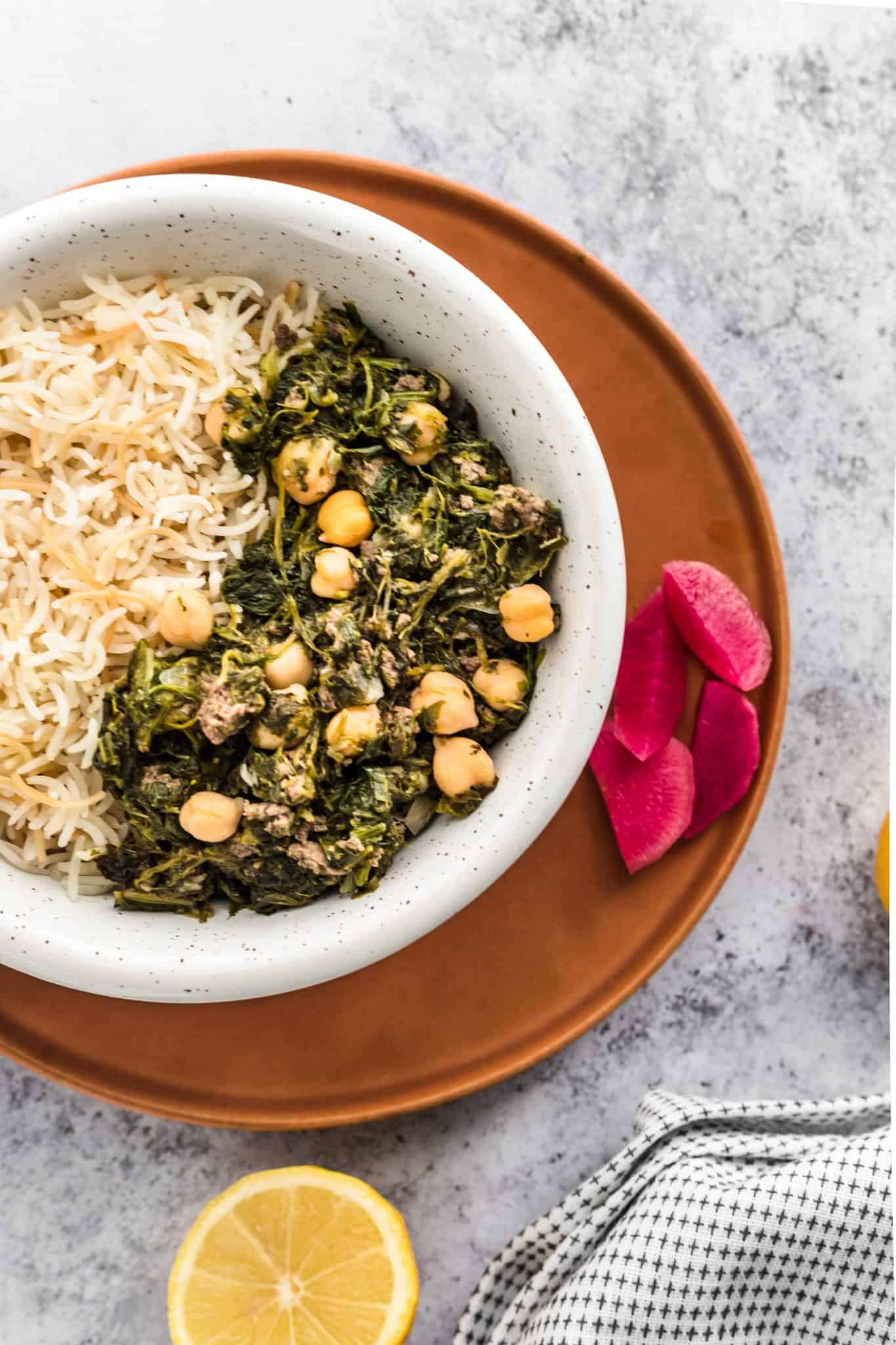 Lebanese Spinach Stew
