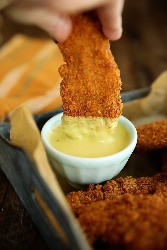 Saltine Crusted Chicken Tenders
