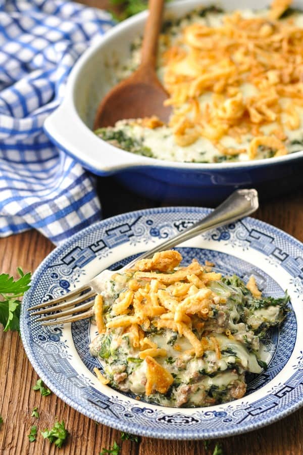 Ground Beef Spinach Casserole