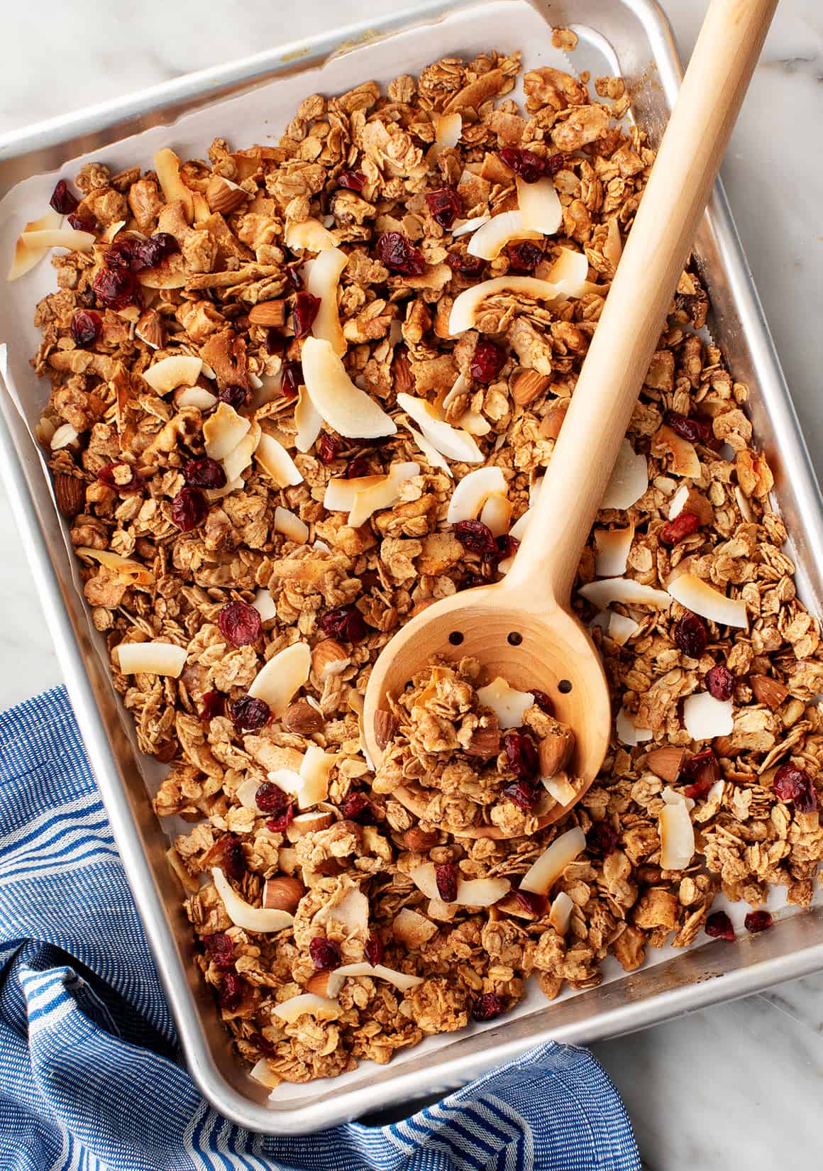 a homemade granola with homemade granola