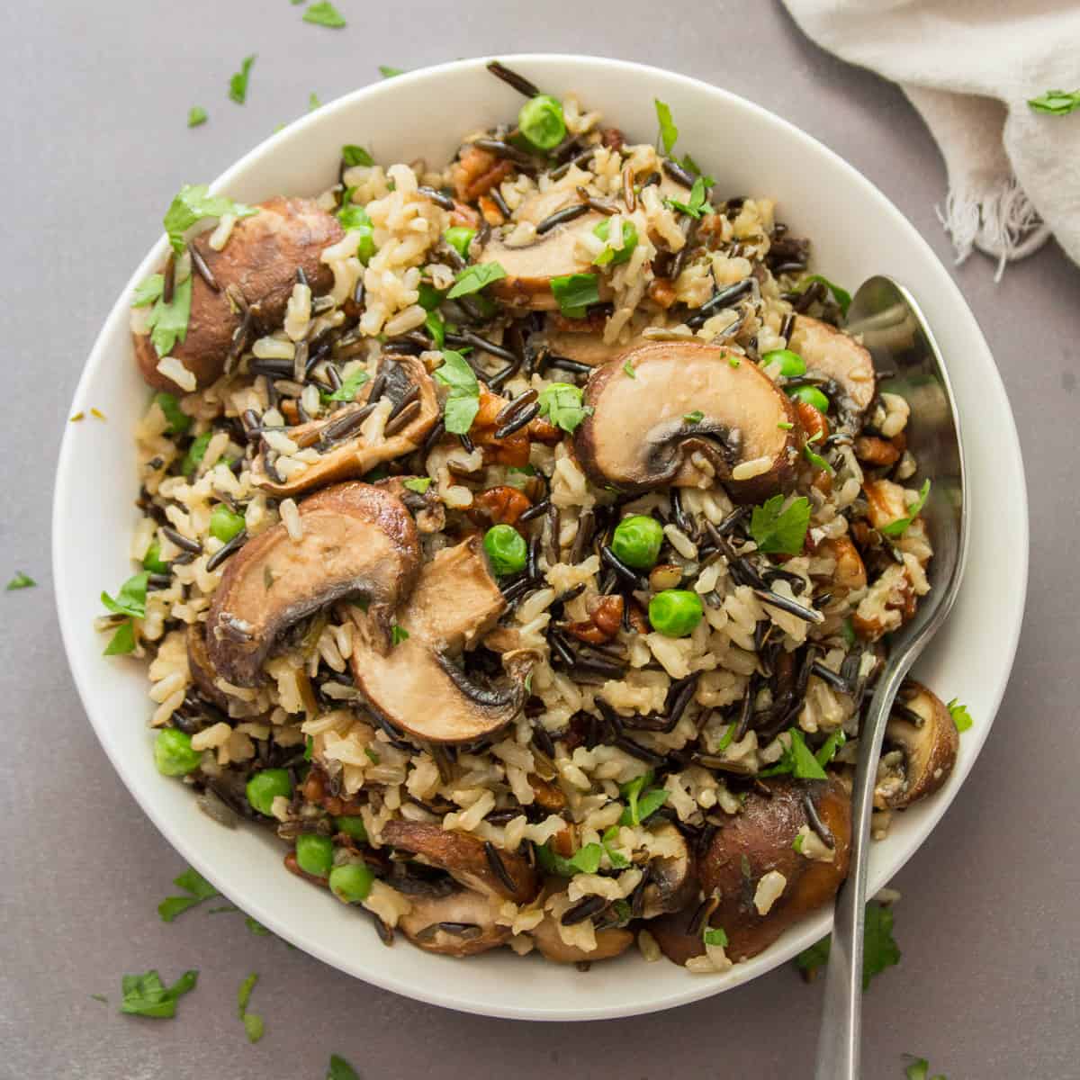 Wild Rice and Mushroom Pilaf