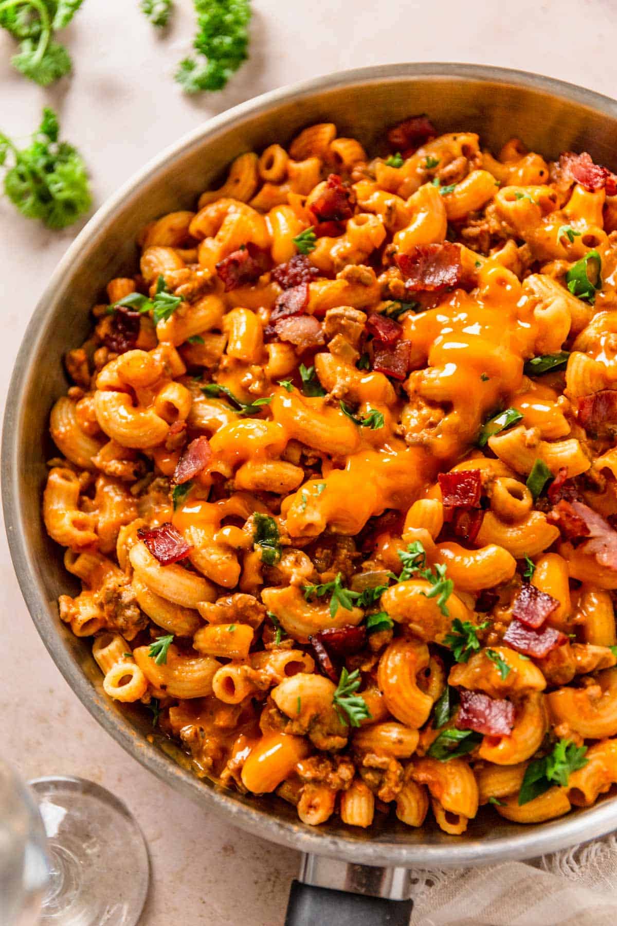Bacon Cheeseburger Pasta