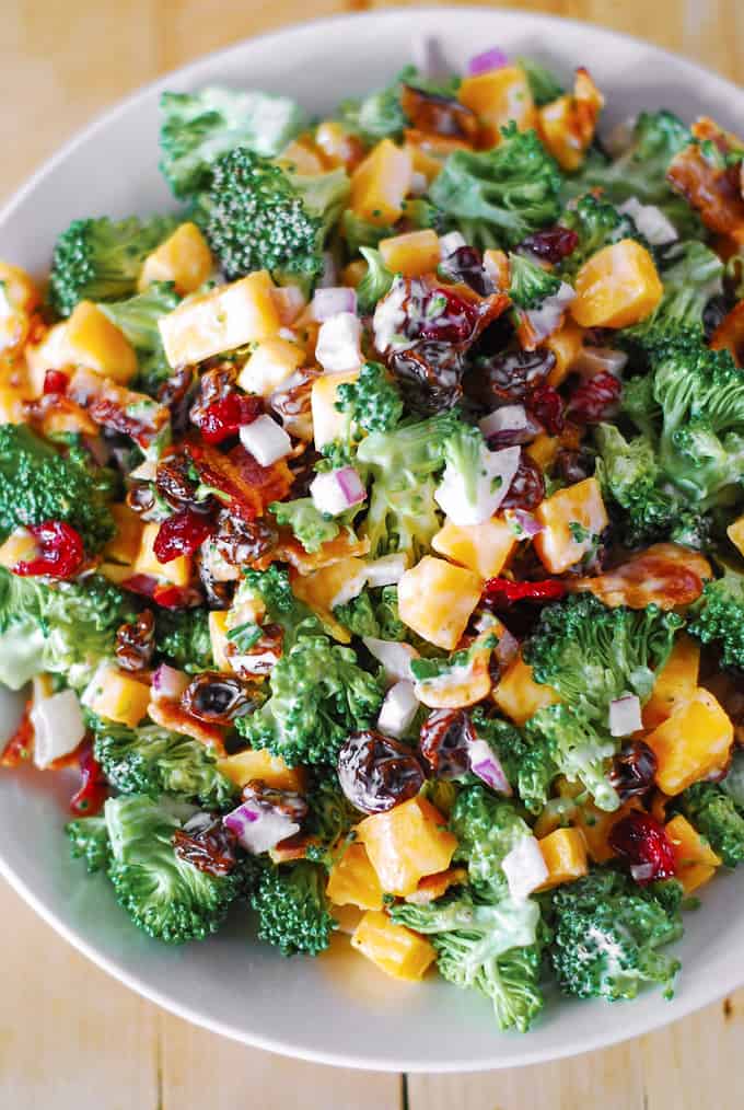 Broccoli Salad with Bacon and Cheese