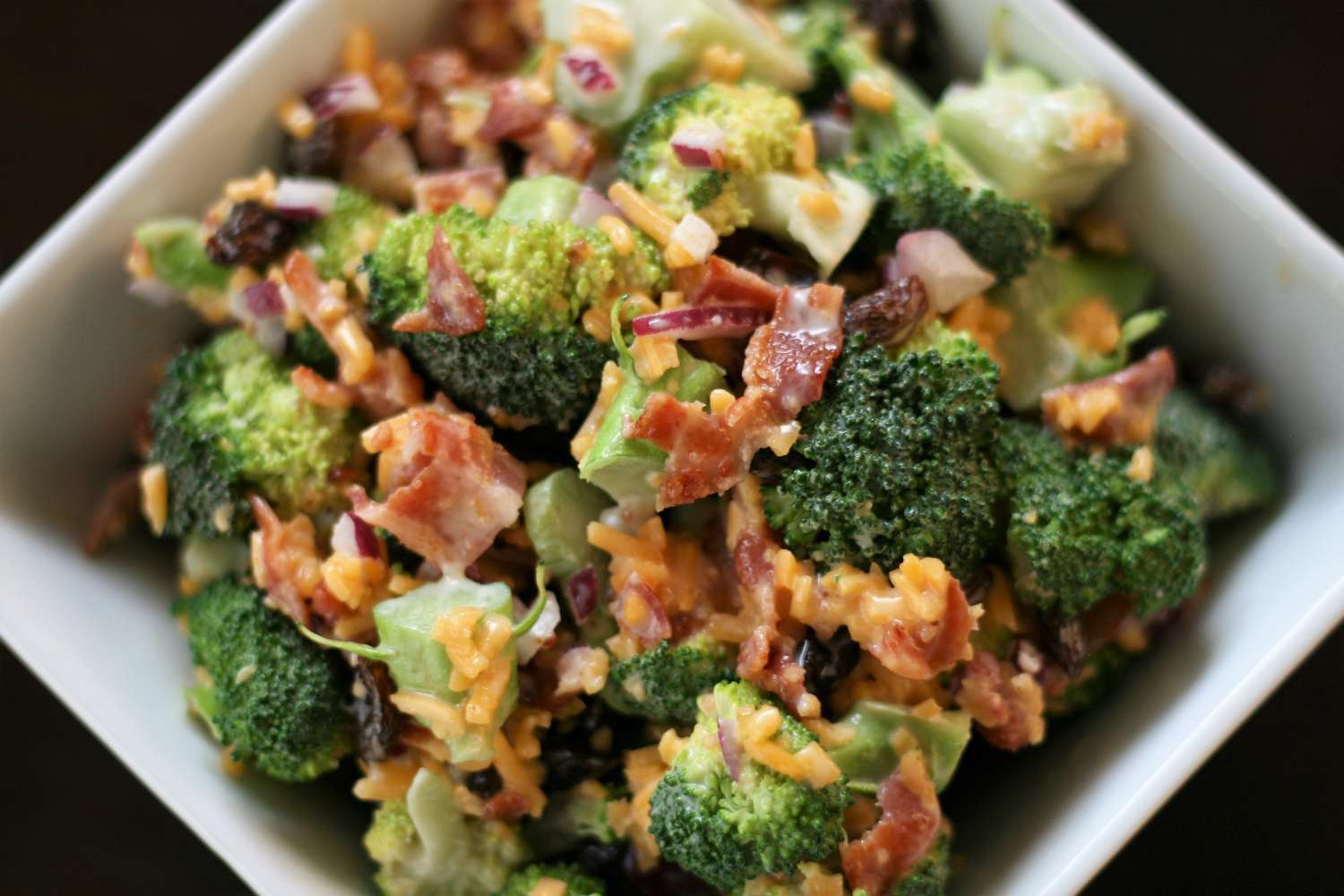 Broccoli Salad with Bacon and Cheese
