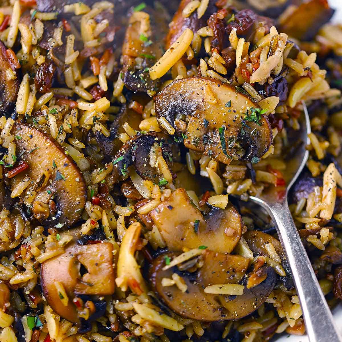 Wild Rice and Mushroom Pilaf