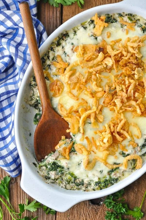 Ground Beef Spinach Casserole