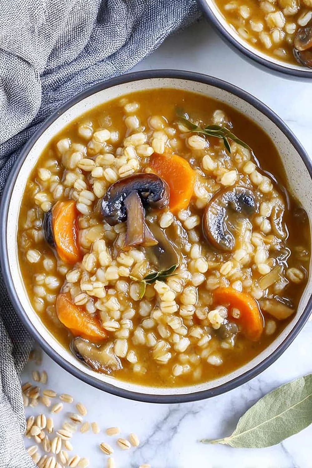 Slow Cooker Mushroom Barley Stew