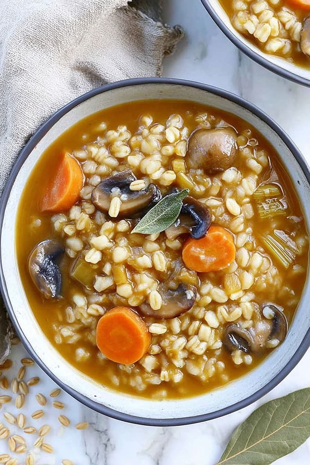 Slow Cooker Mushroom Barley Stew