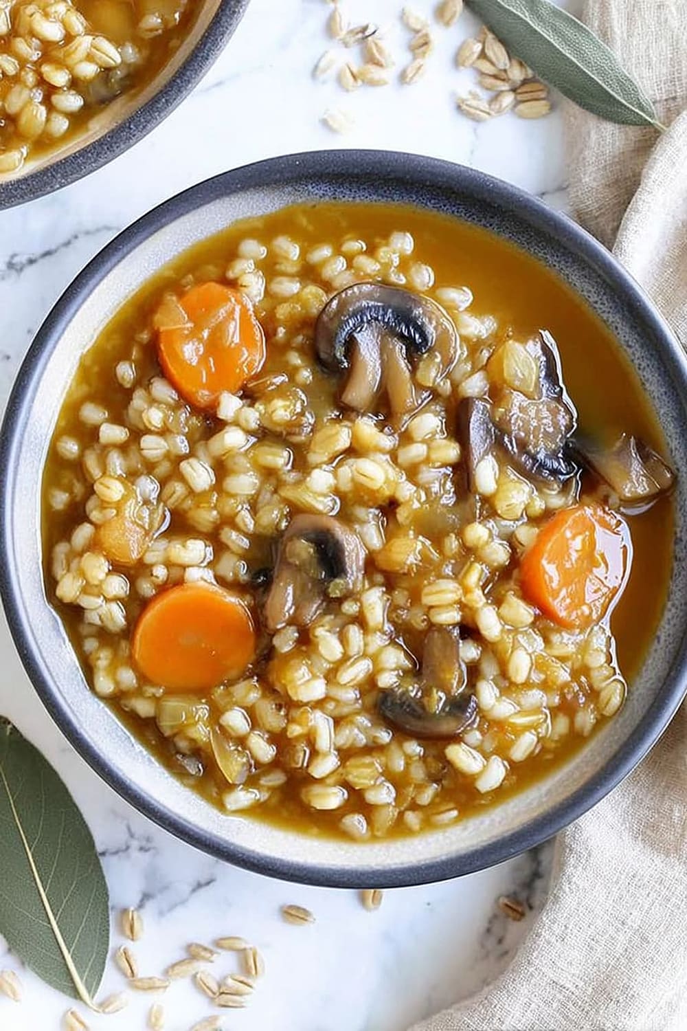 Slow Cooker Mushroom Barley Stew