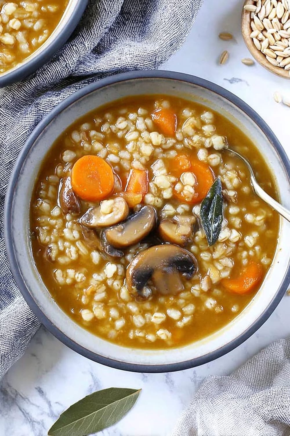 Slow Cooker Mushroom Barley Stew