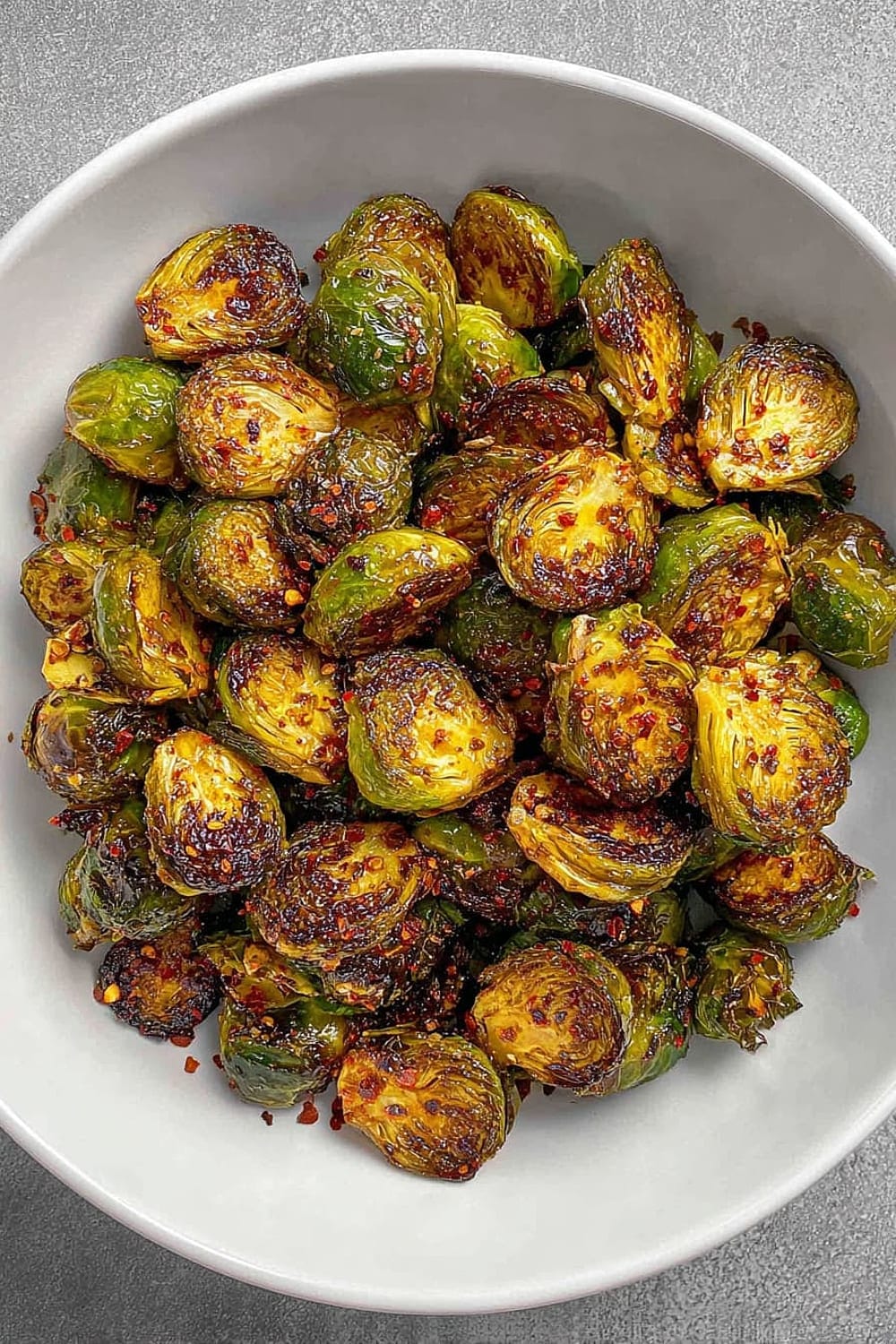 Hot Honey Brown Butter Brussels Sprouts