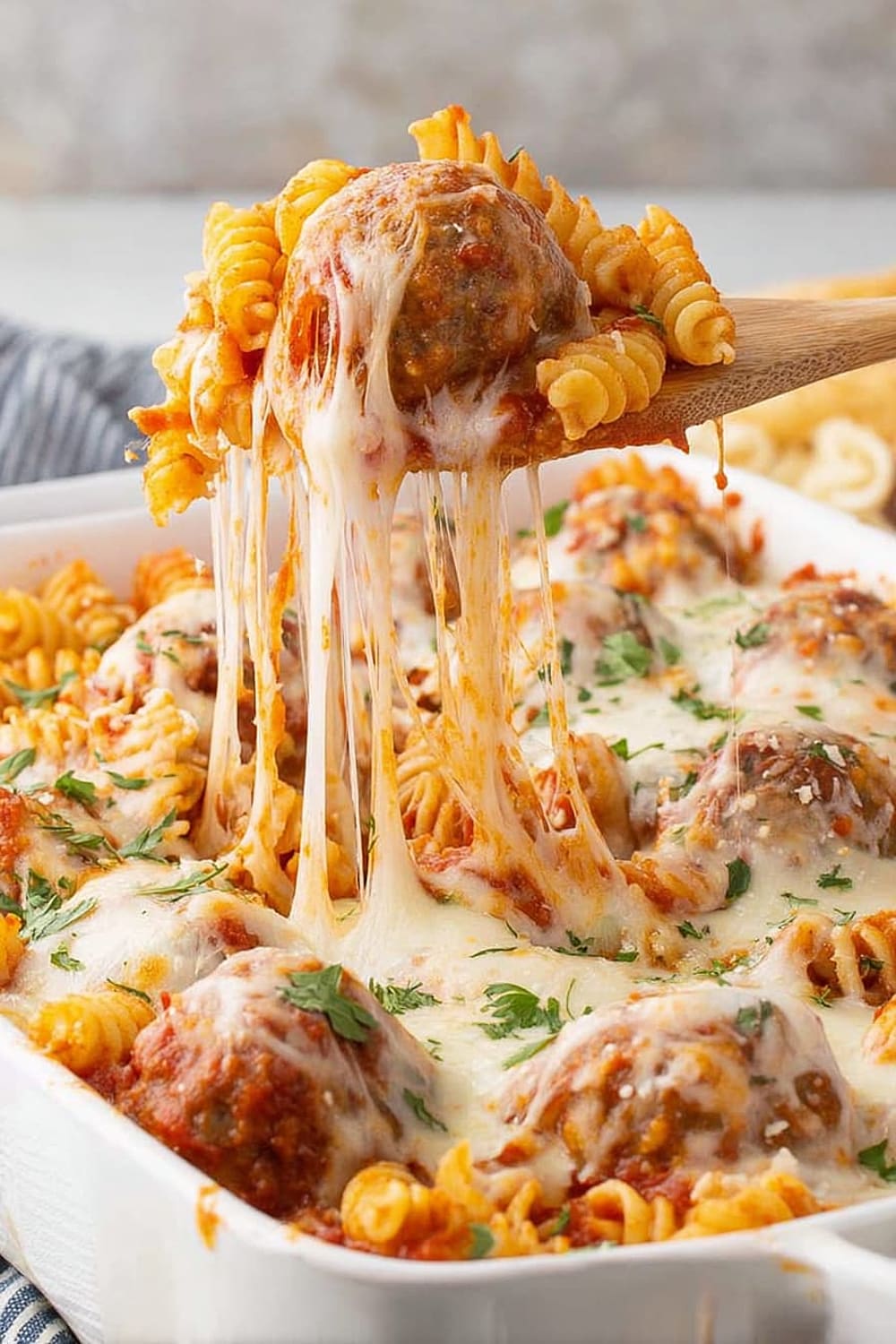 Dump and Bake Meatball Casserole