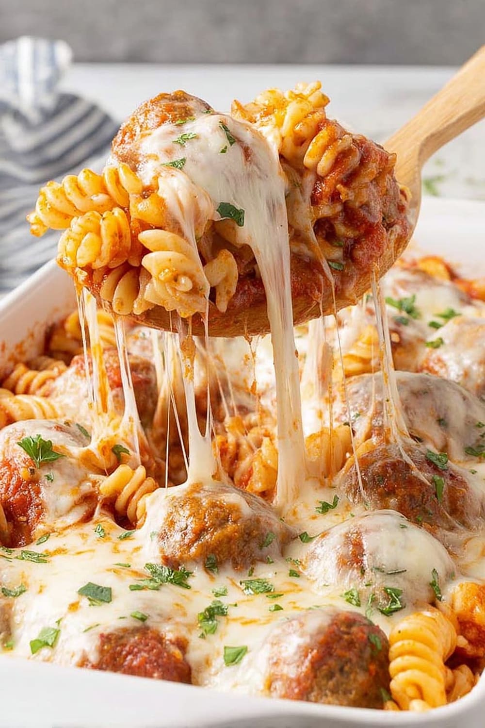 Dump and Bake Meatball Casserole