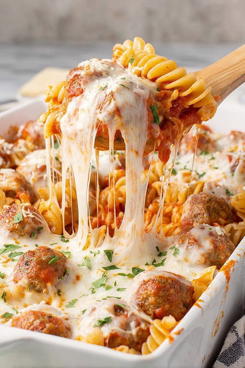 Dump and Bake Meatball Casserole