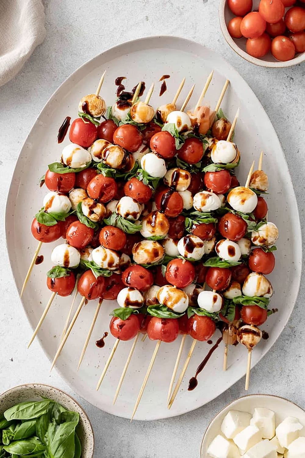 Easy Caprese Skewer Recipe With Fresh Mozzarella