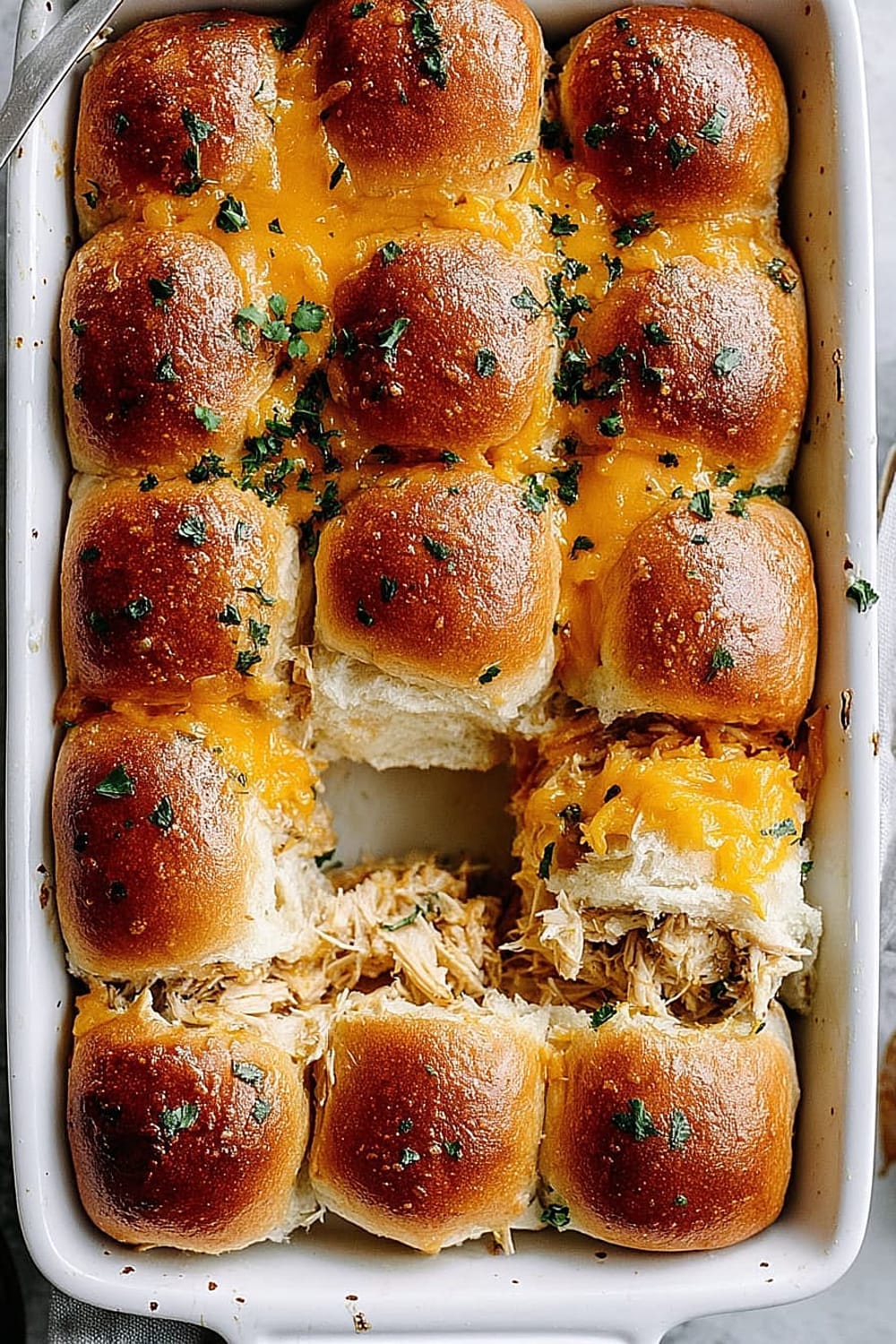 Dijon Chicken Apple Cheddar Sliders