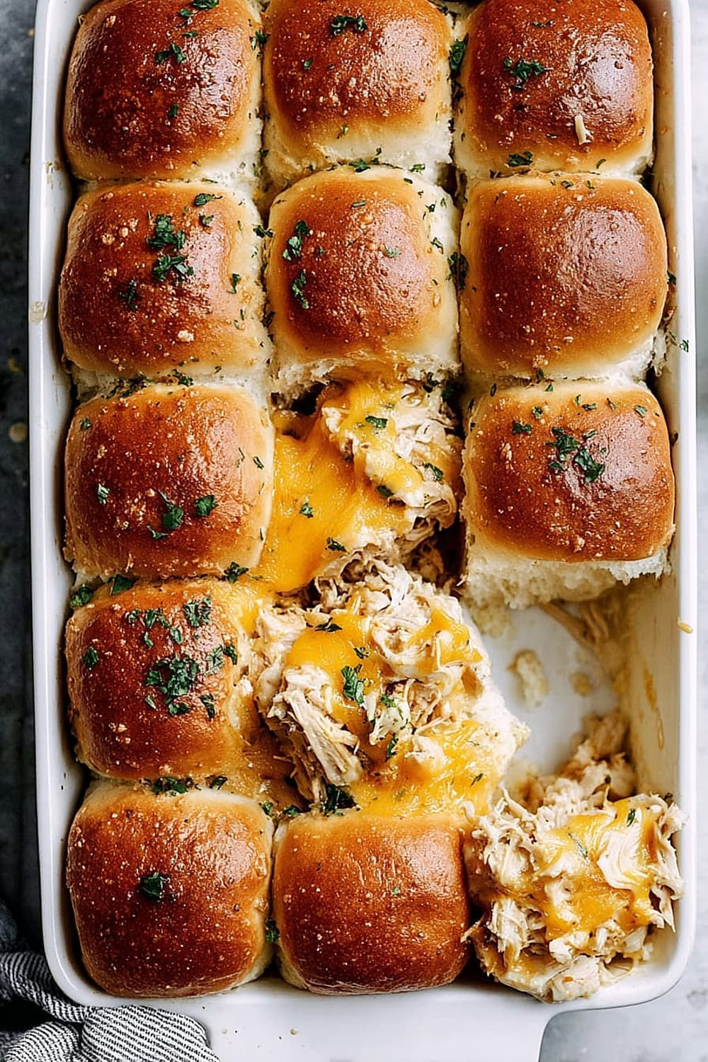 Dijon Chicken Apple Cheddar Sliders