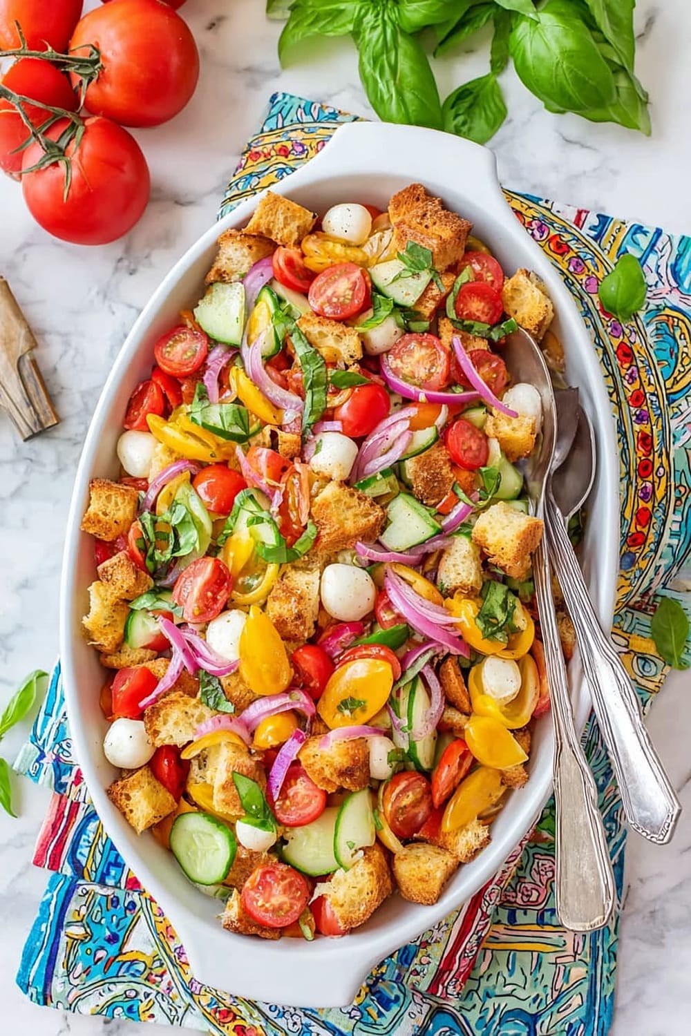 Easy Tomato Panzanella Salad Recipe