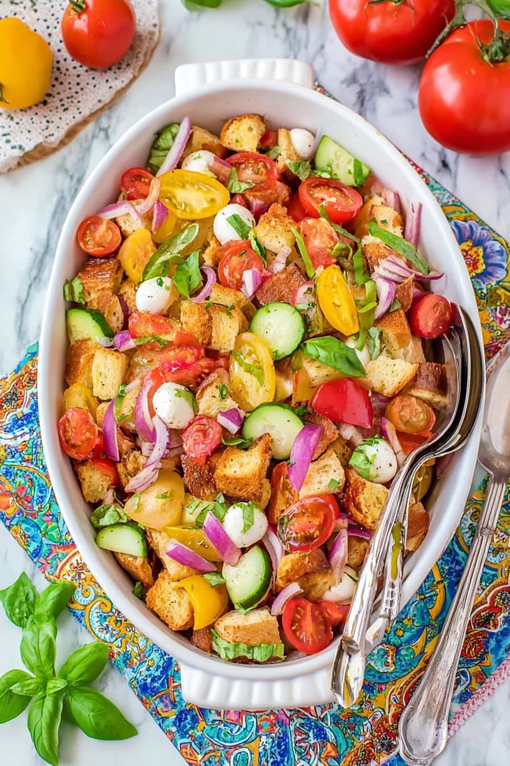 Easy Tomato Panzanella Salad Recipe