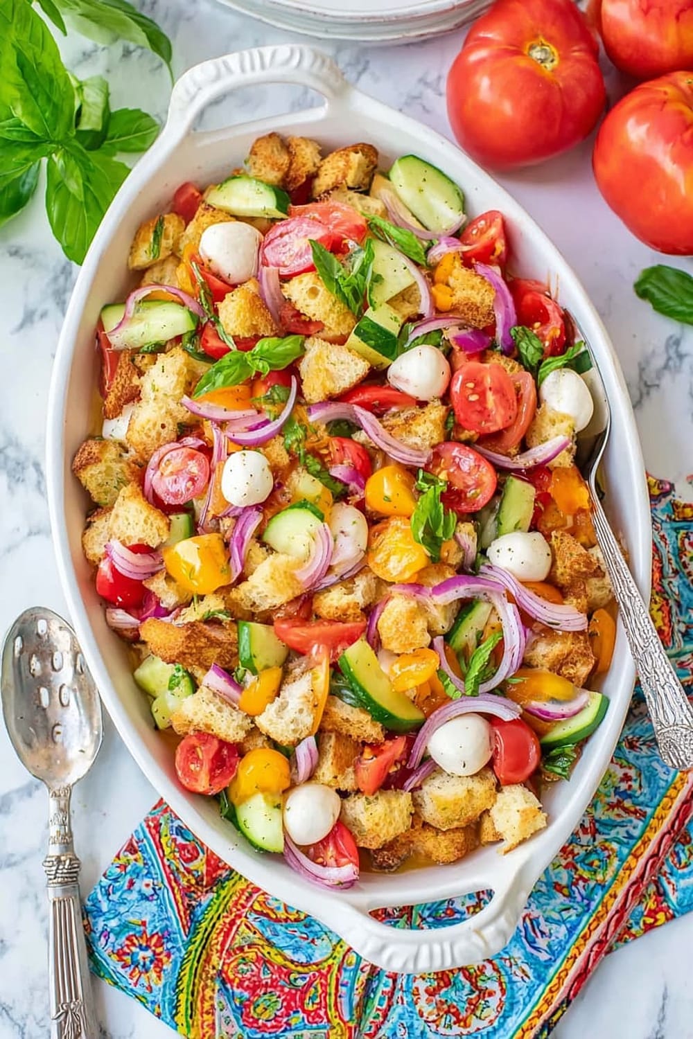 Easy Tomato Panzanella Salad Recipe