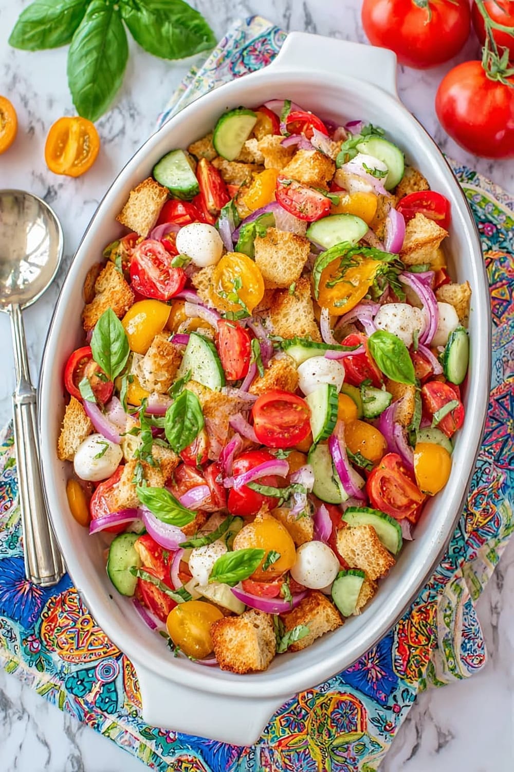 Easy Tomato Panzanella Salad Recipe