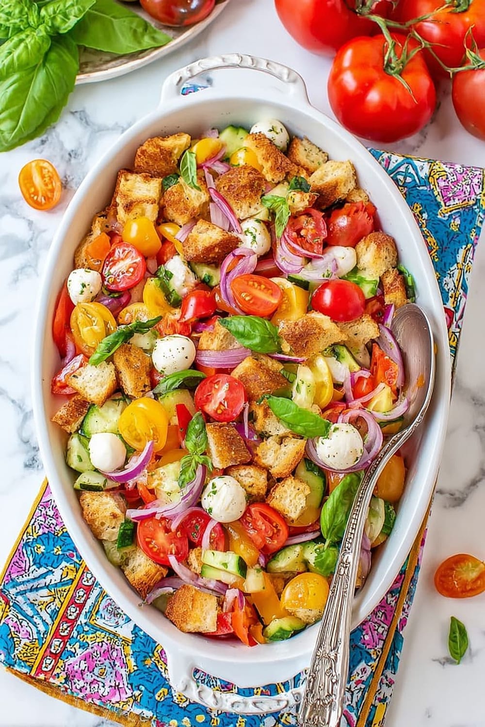 Easy Tomato Panzanella Salad Recipe