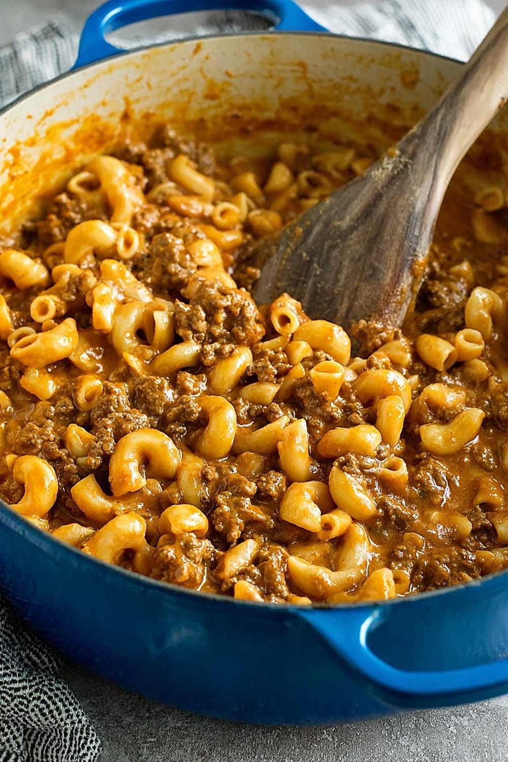 Creamy Tomato Macaroni Beef