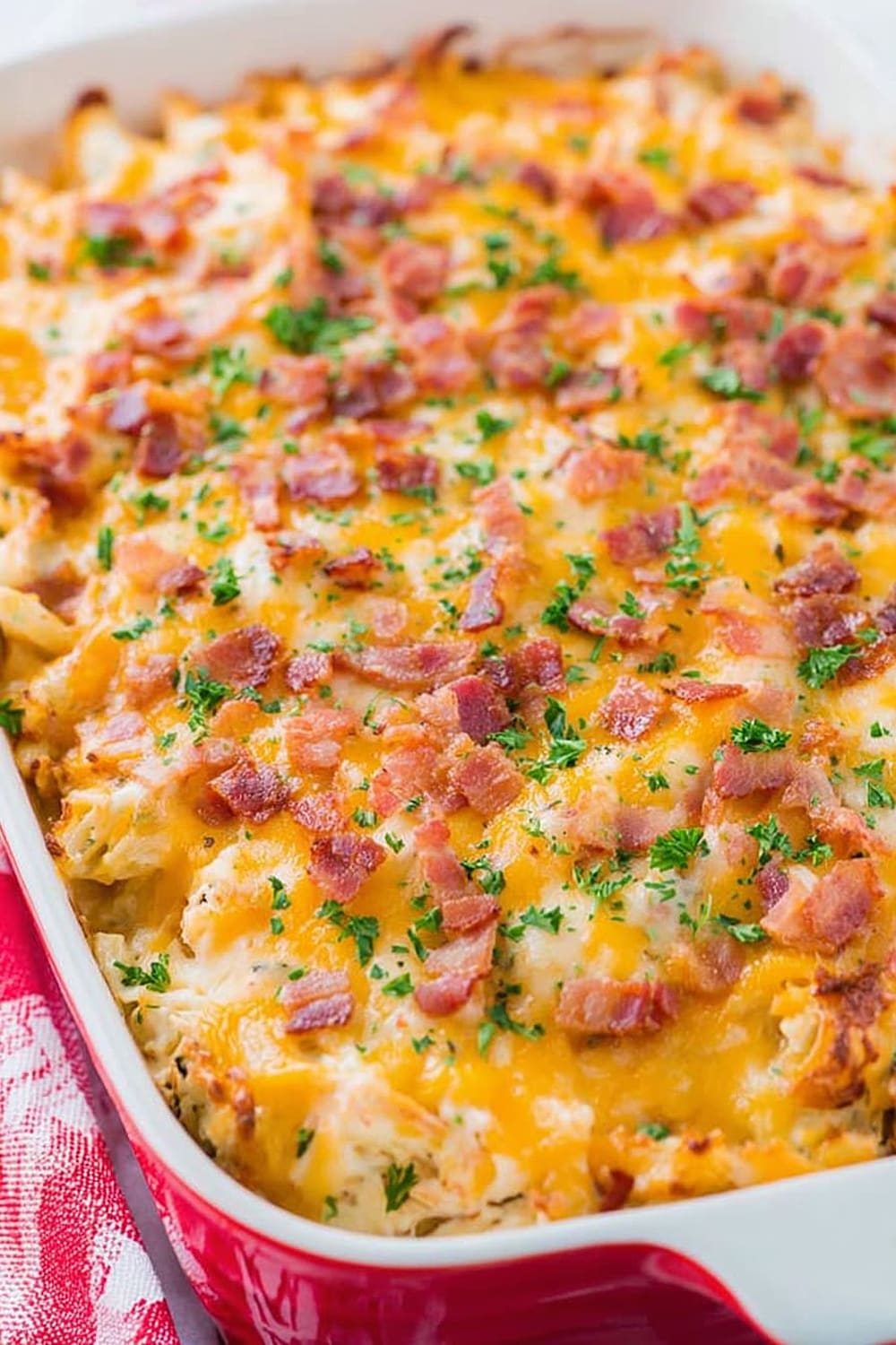 Cheesy Chicken Bacon Ranch Casserole