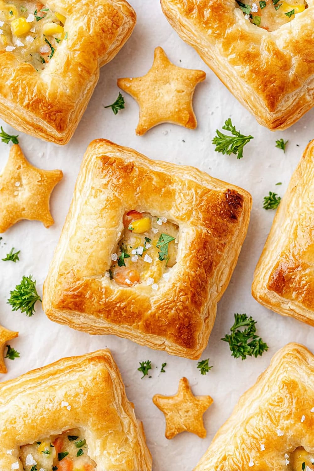 Mini Chicken Pot Pies with Puff Pastry