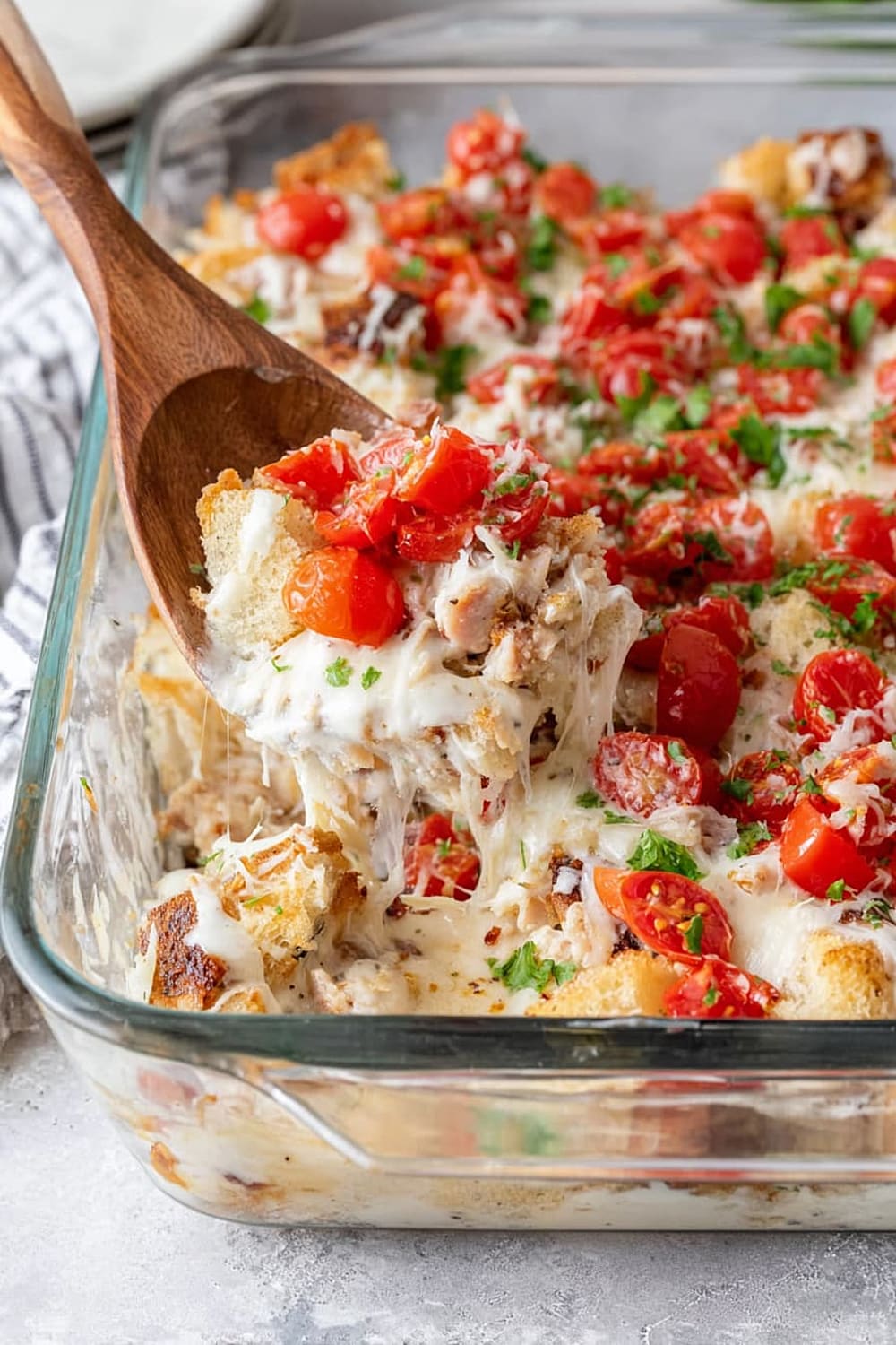 Kentucky Hot Brown Casserole with Mornay Sauce
