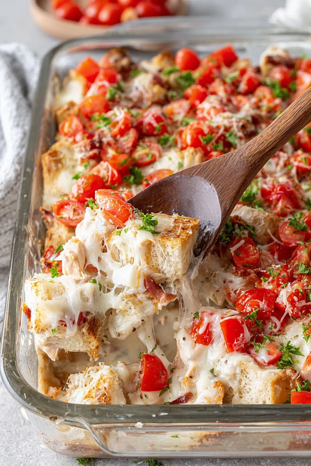 Kentucky Hot Brown Casserole with Mornay Sauce