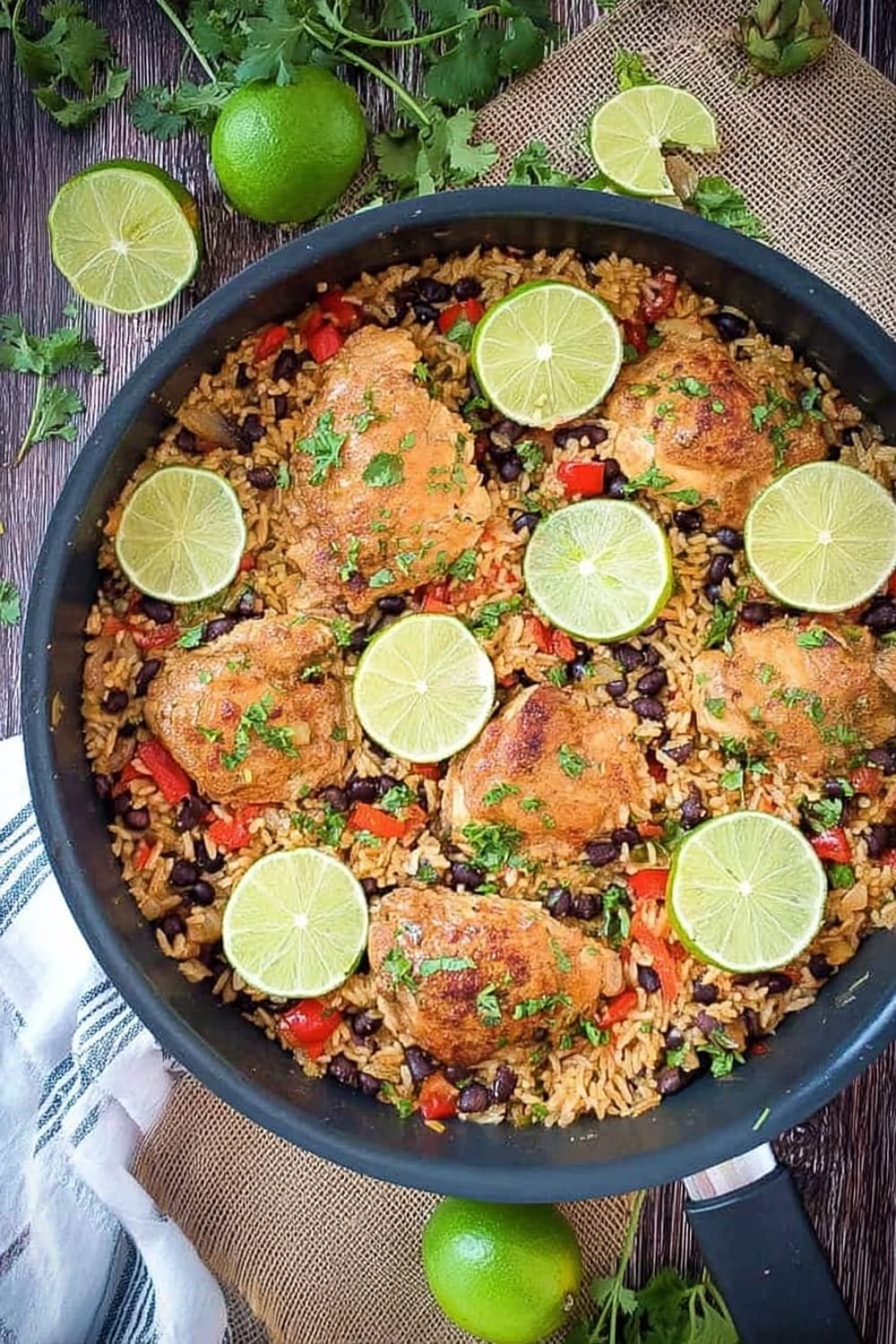 One Pot Cilantro Lime Chicken and Rice