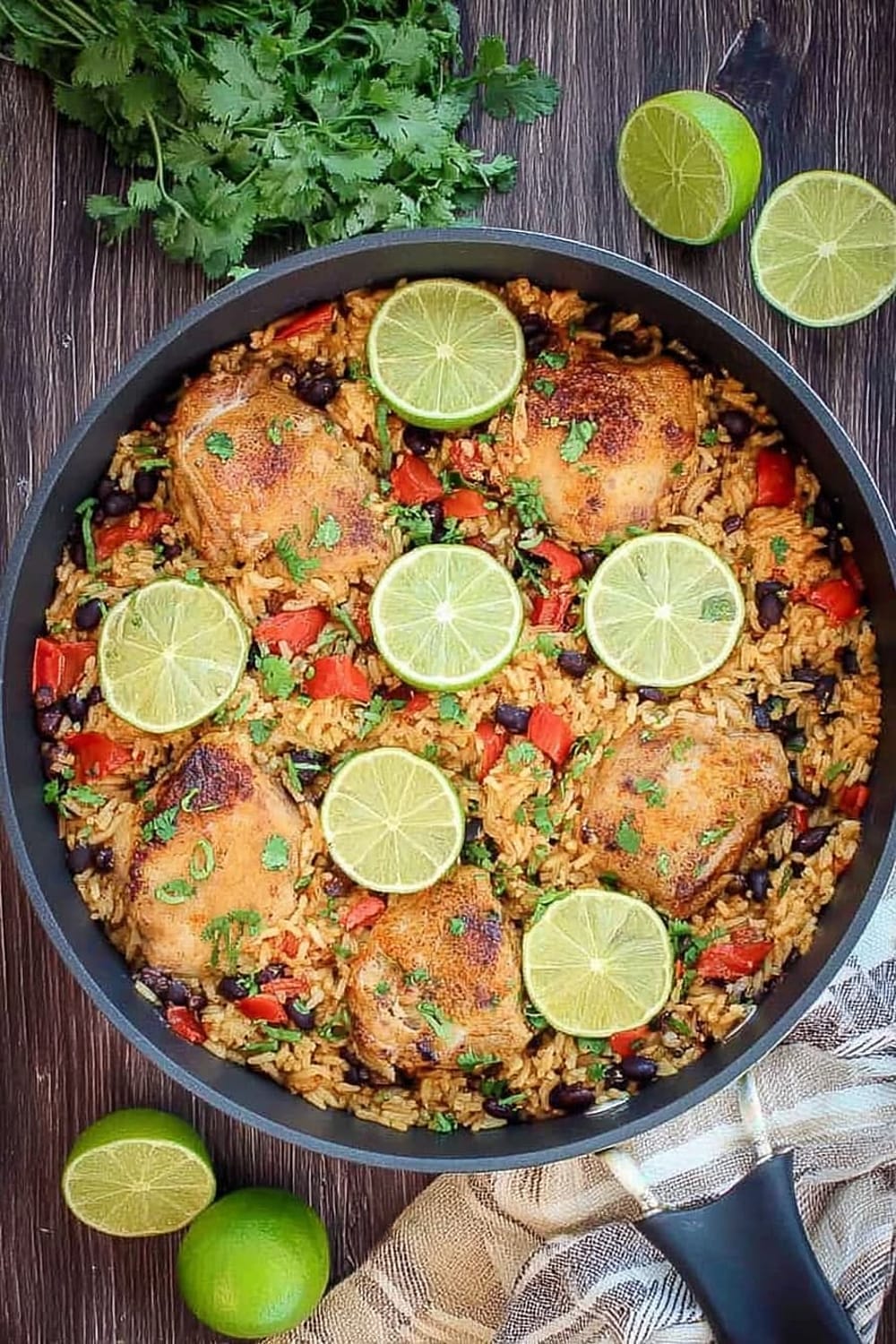 One Pot Cilantro Lime Chicken and Rice