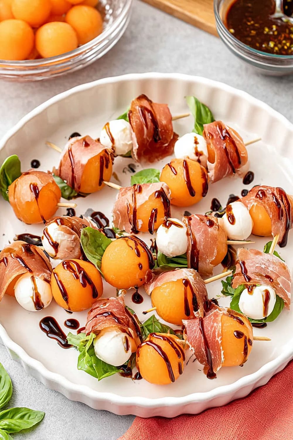 Melon and Prosciutto Skewers
