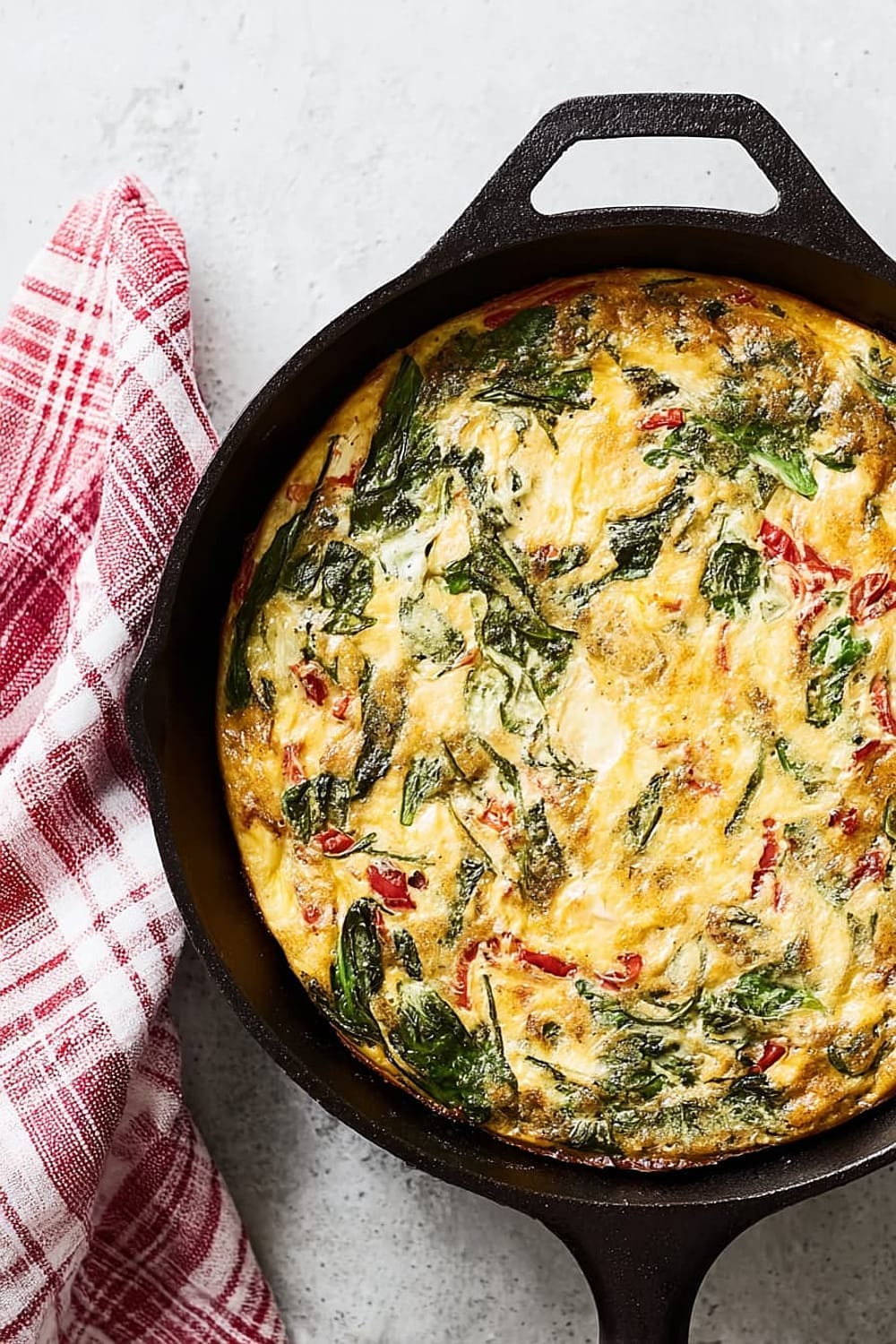 No-Chop, High-Protein Veggie Frittata