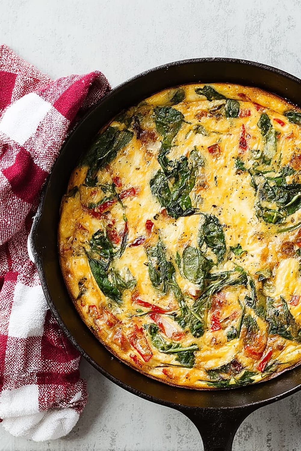 No-Chop, High-Protein Veggie Frittata