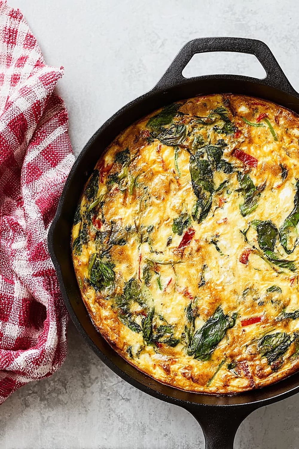 No-Chop, High-Protein Veggie Frittata