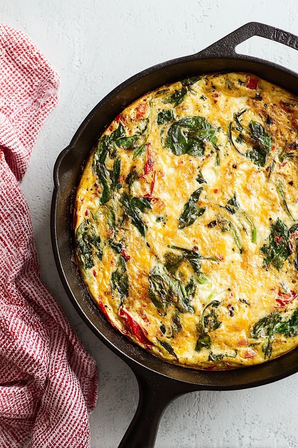 No-Chop, High-Protein Veggie Frittata
