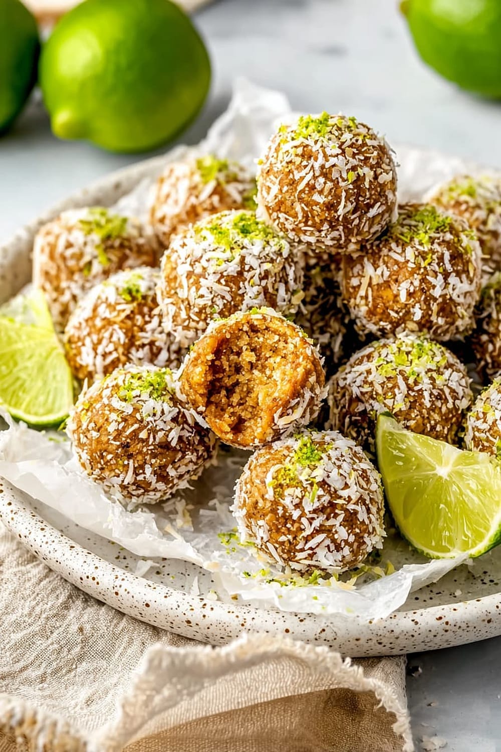 Coconut Key Lime Pie Energy Bites
