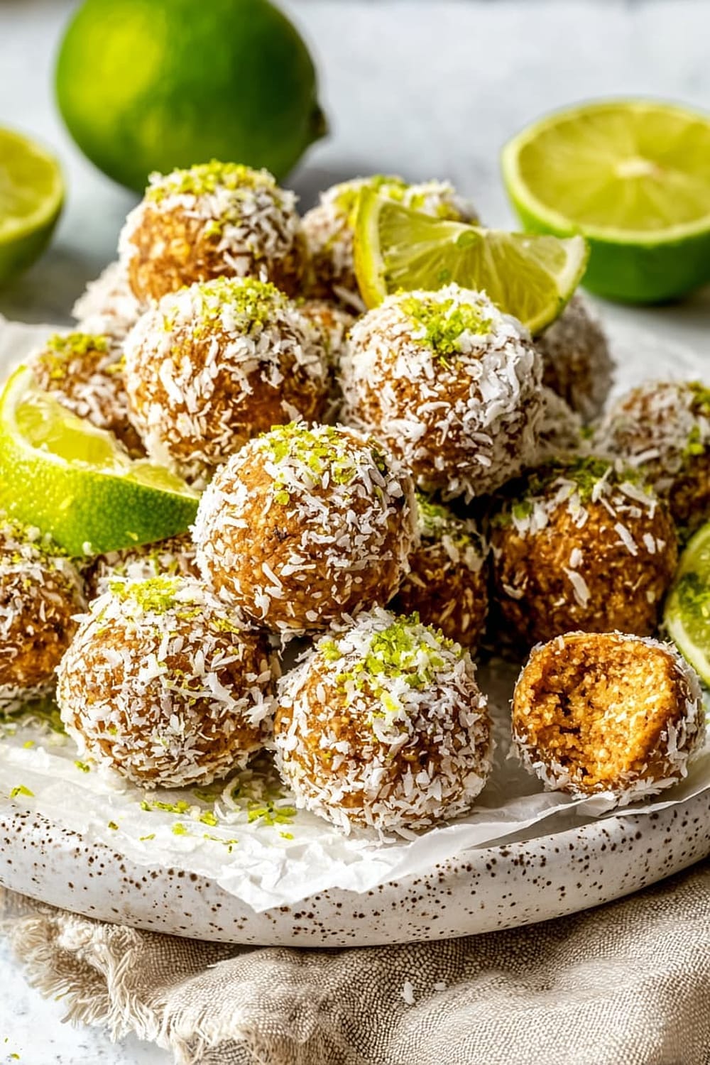 Coconut Key Lime Pie Energy Bites