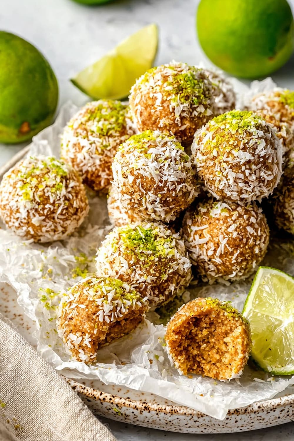 Coconut Key Lime Pie Energy Bites