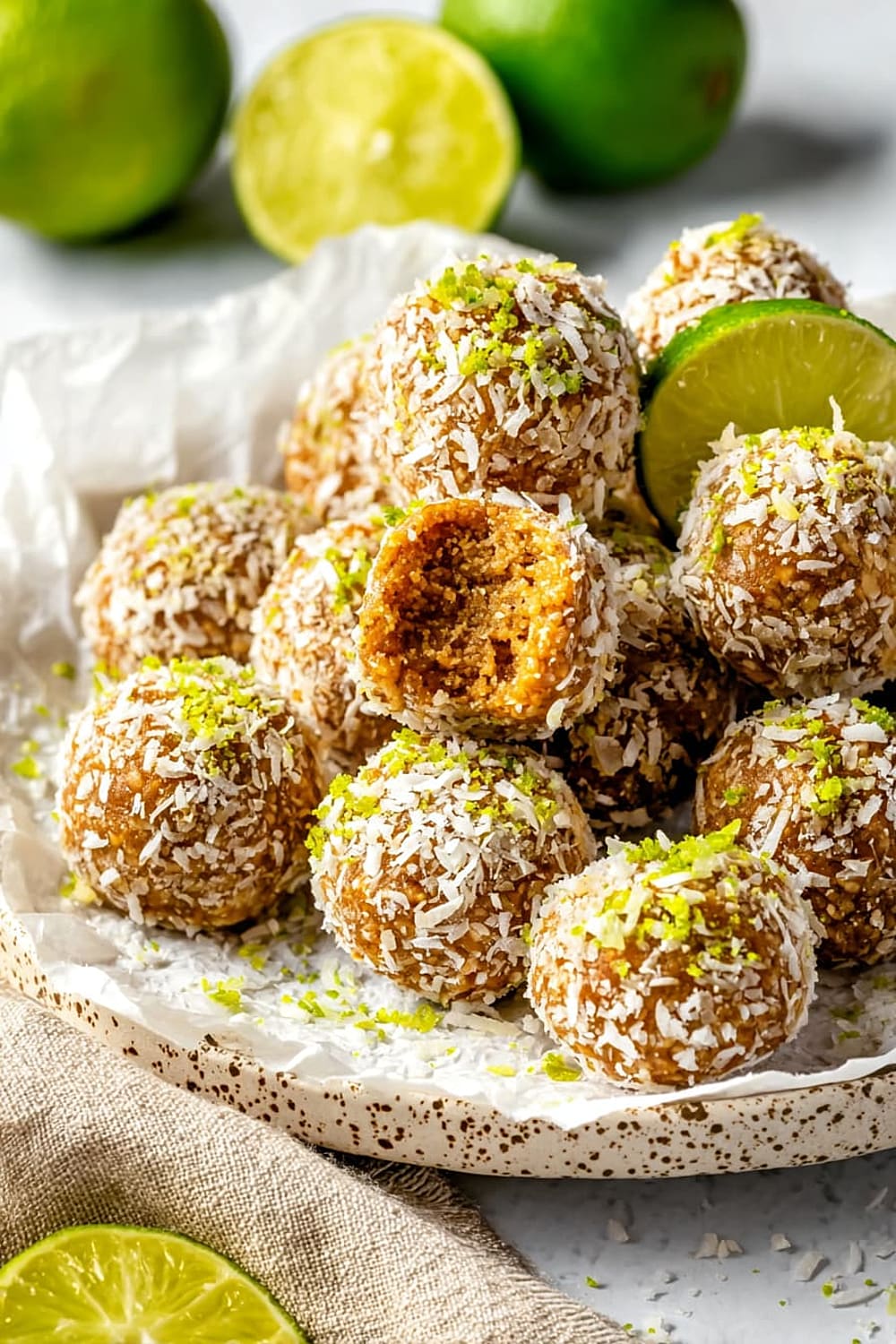 Coconut Key Lime Pie Energy Bites