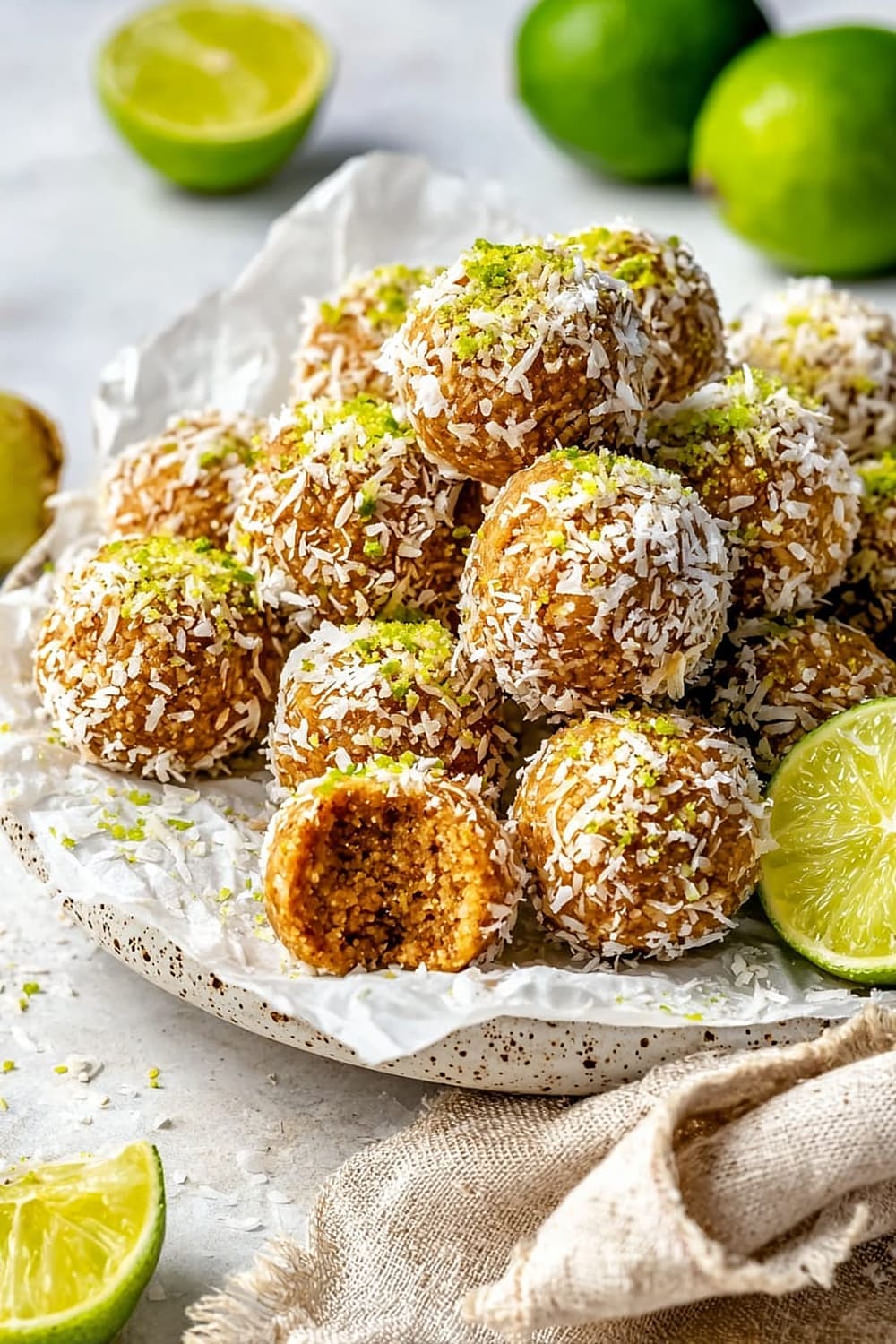 Coconut Key Lime Pie Energy Bites