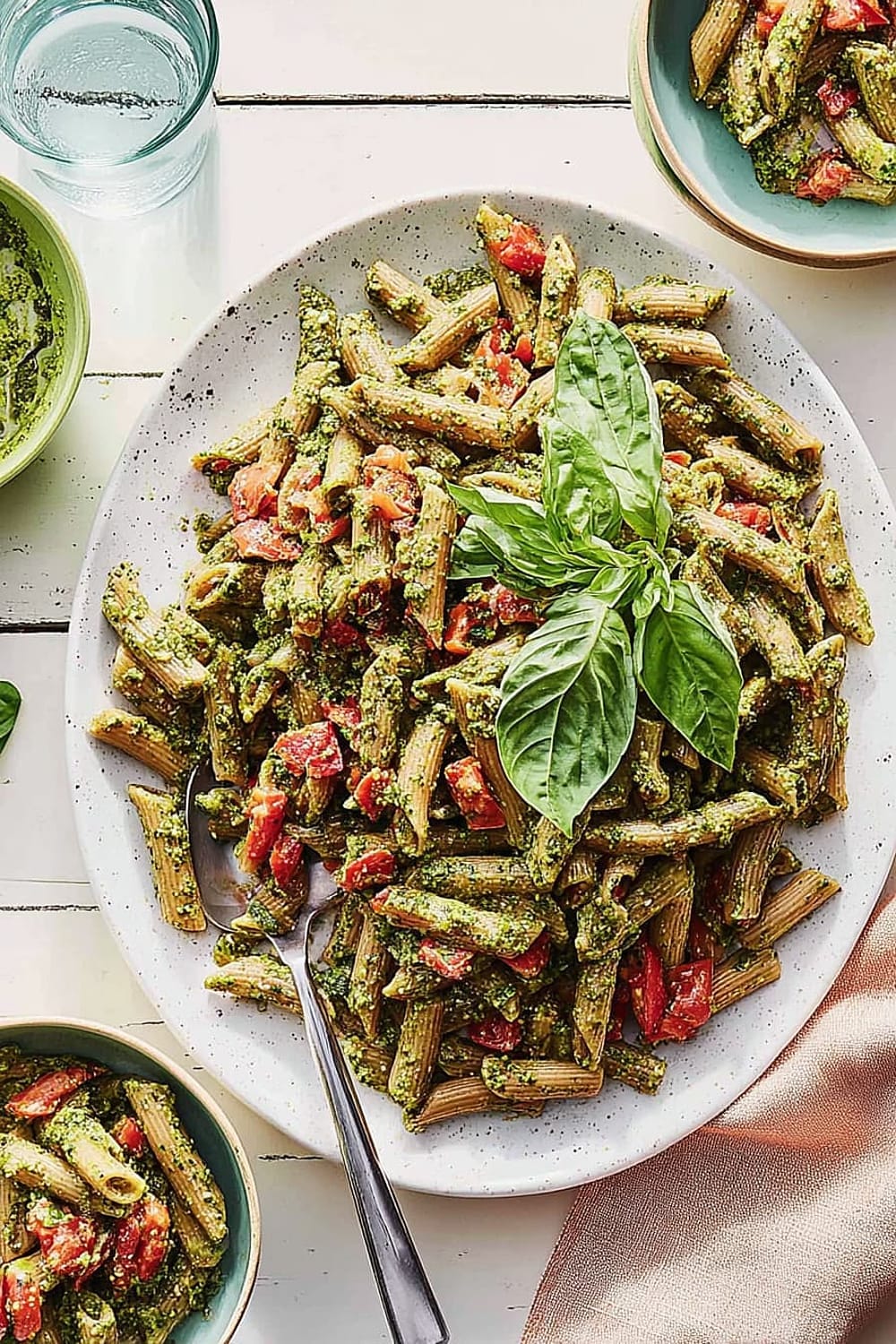 Walnut Pesto Pasta Salad 